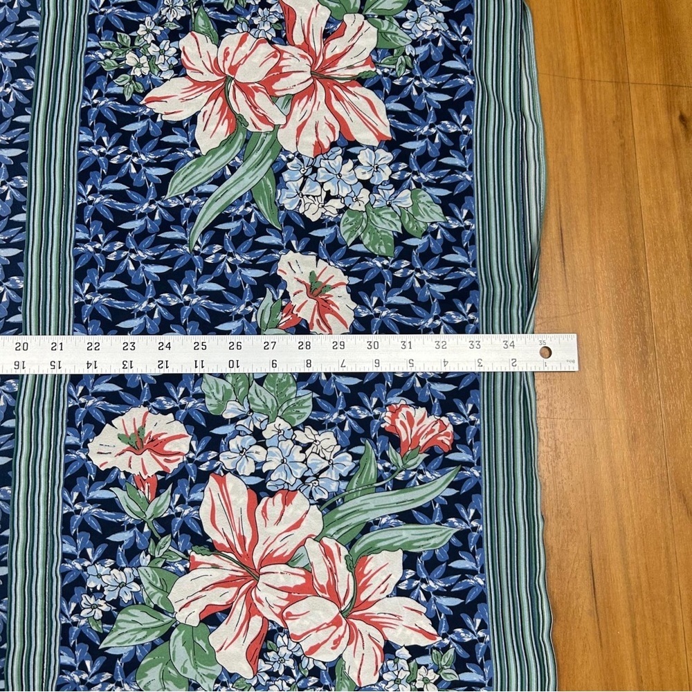 MaxStudio Kimono L Multicolor Bloom Cover Up Cardigan Long Duster Cottage Cruise - Picture 11 of 13